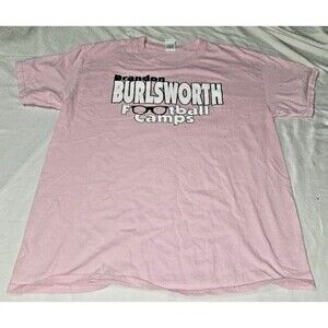 Brandon Burlsworth tshirt Football Camps pink BURLS GIRLS size LARGE GILDAN